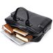 Вместительная сумка-портфель на плечо KARYA 20871 кожаная Черный 20871 фото 8