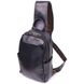 Превосходная сумка мужская через плечо из натуральной гладкой кожи 21286 Vintage Черная 55168 фото 1