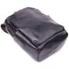 Превосходная сумка мужская через плечо из натуральной гладкой кожи 21286 Vintage Черная 55168 фото 3