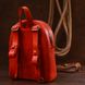 Кожаный винтажный женский рюкзак Shvigel 16327 Красный 52659 фото 8