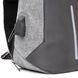 Ергономічний рюкзак через плече з кодовим замком текстильний Vintage 20554 Сірий 20554 фото 3