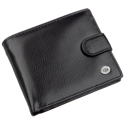 Чудовий чоловічий гаманець ST Leather 18834 Чорний 18834 фото