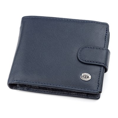 Чоловічий гаманець ST Leather 18333 (ST102) зручний Синій 18333 фото