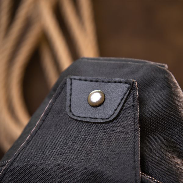 Сумка унісекс через плече смарт текстильна Vintage 20555 Чорна 20555 фото