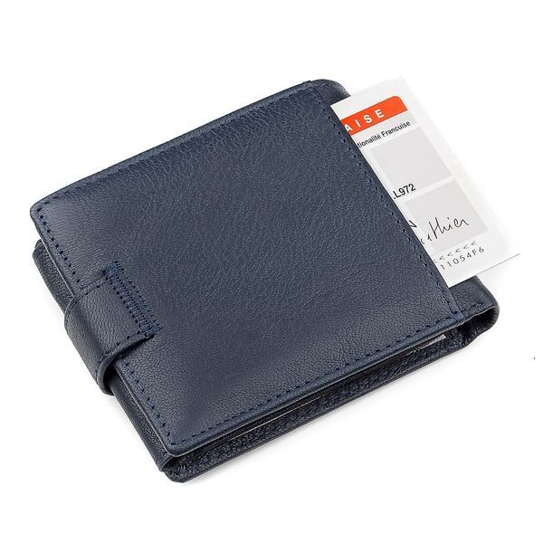 Чоловічий гаманець ST Leather 18333 (ST102) зручний Синій 18333 фото
