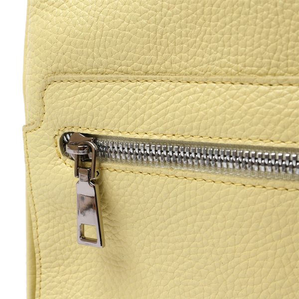 Оригінальний жіночий рюкзак з натуральної шкіри Shvigel 16307 Лимонний 52460 фото