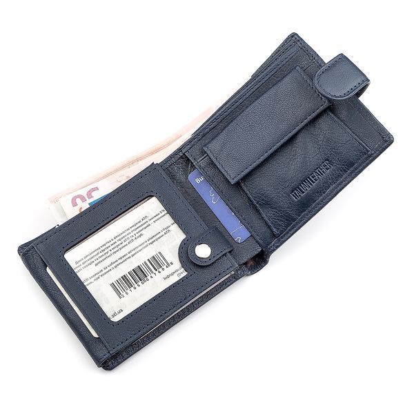 Чоловічий гаманець ST Leather 18333 (ST102) зручний Синій 18333 фото