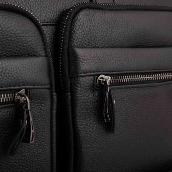 Чоловічий шкіряний портфель Dor Flinger DF5359-1black DF5359-1black фото