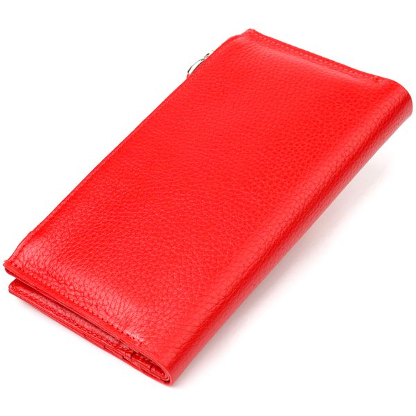 Вертикальний жіночий гаманець із натуральної шкіри CANPELLINI 21640 Червоний 21640 фото