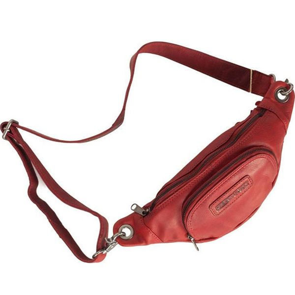 Красная поясная сумка из натуральной телячьей кожи Hill Burry HB3314 Red HB3314 Red фото
