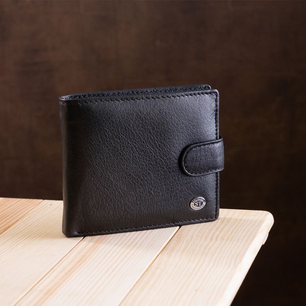 Чудовий чоловічий гаманець ST Leather 18834 Чорний 18834 фото
