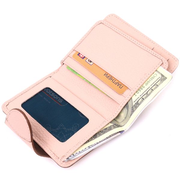 Чудовий жіночий гаманець з натуральної шкіри KARYA 21348 Рожевий 21348 фото