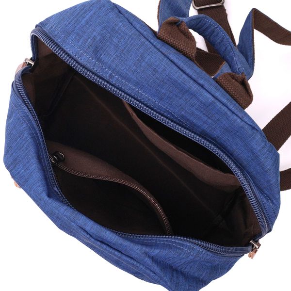 Текстильний зручний рюкзак унісекс Vintage 22244 Синій 56869 фото