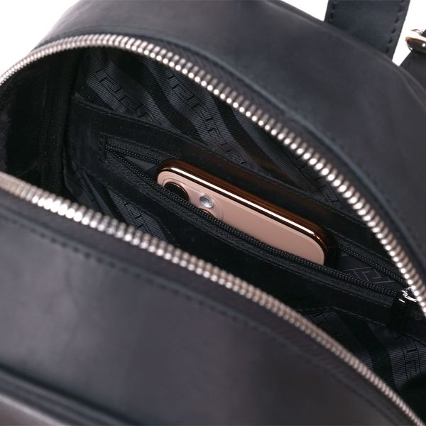 Універсальний вінтажний жіночий рюкзак Shvigel 16328 Чорний 52660 фото