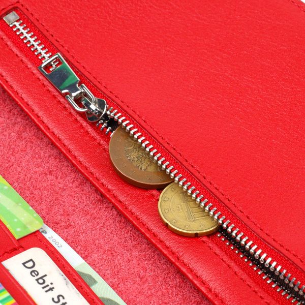 Вертикальное тонкое портмоне для женщин из натуральной кожи Tony Bellucci 22035 Красный 22035 фото