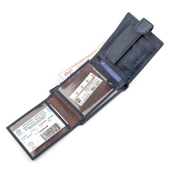 Чоловічий гаманець ST Leather 18333 (ST102) зручний Синій 18333 фото