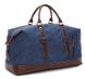 Дорожня сумка текстильна середня Vintage 20084 Синя 20084 фото 4