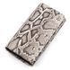 Кошелек женский SNAKE LEATHER 18211 из натуральной кожи питона Серый 18211 фото 1