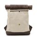 Ролл-ап рюкзак зі шкіри та канвас TARWA RGj-5191-3md слонова кістка RGj-5191-3md фото 5