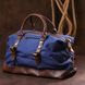 Дорожня сумка текстильна середня Vintage 20084 Синя 20084 фото 10