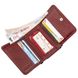 Компактний жіночий гаманець на кнопці ST Leather 18885 Темно-червоний 18885 фото 3