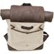 Ролл-ап рюкзак зі шкіри та канвас TARWA RGj-5191-3md слонова кістка RGj-5191-3md фото 6