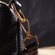Цікава сумка через плече з натуральної шкіри 22135 Vintage Чорна 22135 фото 9
