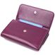 Красивий жіночий гаманець із натуральної шкіри флотар CANPELLINI 21589 Фіолетовий 21589 фото 3