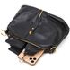 Цікава сумка через плече з натуральної шкіри 22135 Vintage Чорна 22135 фото 6