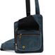 Кожаный слинг рюкзак на одно плечо TARWA RK-232-3md синий RK-232-3md фото 2