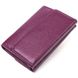 Красивий жіночий гаманець із натуральної шкіри флотар CANPELLINI 21589 Фіолетовий 21589 фото 2