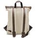 Ролл-ап рюкзак зі шкіри та канвас TARWA RGj-5191-3md слонова кістка RGj-5191-3md фото 3