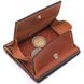 Якісний шкіряний чоловічий гаманець з монетницею Україна GRANDE PELLE 16744 Світло-коричневий 16744 фото 3