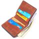Якісний шкіряний чоловічий гаманець з монетницею Україна GRANDE PELLE 16744 Світло-коричневий 16744 фото 5