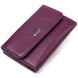 Красивий жіночий гаманець із натуральної шкіри флотар CANPELLINI 21589 Фіолетовий 21589 фото 1