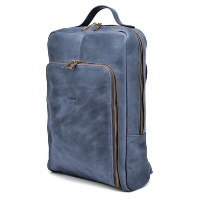 Рюкзак для ноутбука 15 дюймів RK-1240-4lx у синій шкірі крейзі хорс RK-1240-4lx фото