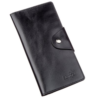 Бумажник мужской вертикальный из кожи алькор на кнопках SHVIGEL 16177 Черный 16177 фото