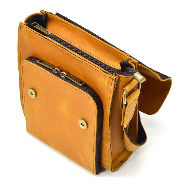Кожаная сумка-планшет через плечо Rcam-3027-4lx бренда TARWA песочный цвет Rcam-3027-4lx фото
