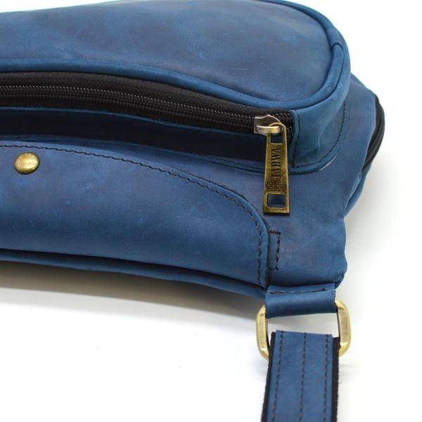 Нагрудная сумка рюкзак слинг кожаная на одно плечо RKsky-3026-3md TARWA RKsky-3026-3md фото