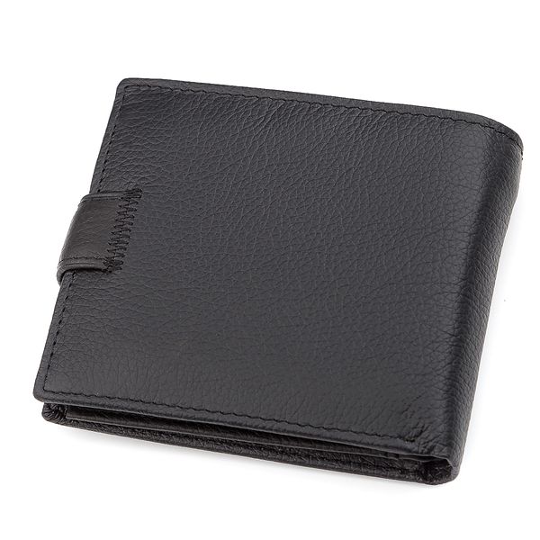 Чоловічий гаманець ST Leather 18339 (ST138) дуже стильний Чорний 18339 фото