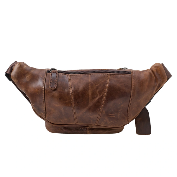 Чоловіча поясна шкіряна коричнева сумка Buffalo Bags M8879С M8879С фото