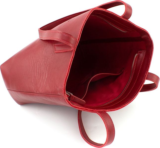 Жіноча шкіряна сумка червоного кольору Grande Pelle 772660 772660 фото