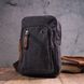 Мужская небольшая сумка через плечо из плотного текстиля 21229 Vintage Черная 21229 фото 7