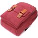 Надійна сумка-рюкзак з двома відділеннями із щільного текстилю Vintage 22164 Бордовий 56800 фото 3