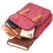 Надійна сумка-рюкзак з двома відділеннями із щільного текстилю Vintage 22164 Бордовий 56800 фото 6