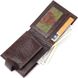 Вместительный мужской кошелек с хлястиком из натуральной кожи KARYA 21078 Коричневый 21078 фото 6