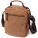 Відмінна вертикальна сумка для чоловіків із текстилю Vintage 22236 Коричневий 56862 фото 2