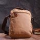 Відмінна вертикальна сумка для чоловіків із текстилю Vintage 22236 Коричневий 56862 фото 7