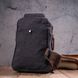 Мужская небольшая сумка через плечо из плотного текстиля 21229 Vintage Черная 21229 фото 8