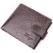 Місткий чоловічий гаманець з хлястиком із натуральної шкіри KARYA 21078 Коричневий 21078 фото 1